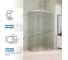 Душевой уголок GuteWetter gwmpkb018rb 125x115x200 см, профиль хром матовый, стекло матовое закаленное 6 мм 4698031921584 3