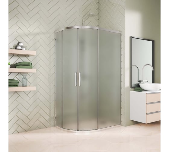 Душевой уголок GuteWetter gwmpkb018rb 120x90x200 см, профиль хром блестящий, стекло матовое закаленное 6 мм 4698031922420