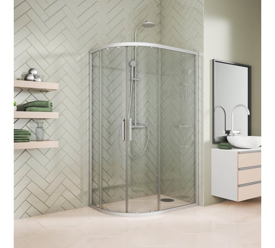 Душевой уголок GuteWetter gwmpkb018rb 120x90x200 см, профиль хром матовый, стекло бесцветное закаленное 6 мм 4698031920778