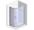 Душевой уголок GuteWetter gwmpkb018rb 130x105x200 см, профиль хром блестящий, стекло матовое закаленное 6 мм 4698031922628 6