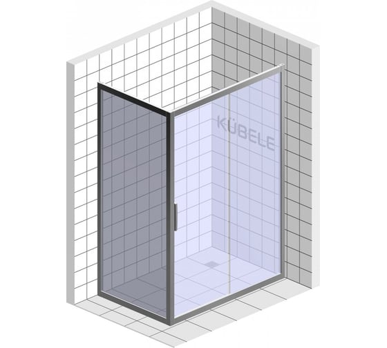 Душевой уголок GuteWetter gwmpkb019r 105x120x200 см, профиль черный матовый, стекло бесцветное закаленное 6 мм 4698031938728