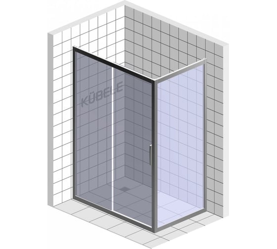 Душевой уголок GuteWetter gwmpkb019r 105x145x200 см, профиль черный матовый, стекло матовое закаленное 6 мм 4698031940585