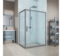 Душевой уголок GuteWetter gwmpkb019r 105x170x200 см, профиль хром матовый, стекло бесцветное закаленное 6 мм 4698031931583