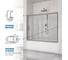 Шторка на ванну GuteWetter gwmpkb019p2 135x150 см, профиль хром матовый, стекло бесцветное закаленное 6 мм 4698031943166 4