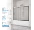 Шторка на ванну GuteWetter gwmpkb019p2 155x150 см, профиль хром блестящий, стекло матовое закаленное 6 мм 4698031943531 2
