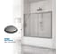 Шторка на ванну GuteWetter gwmpkb019p2 145x150 см, профиль хром матовый, стекло матовое закаленное 6 мм 4698031943296 5