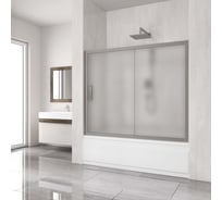 Шторка на ванну GuteWetter gwmpkb019p2 180x150 см, профиль хром матовый, стекло матовое закаленное 6 мм 4698031943364