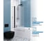 Шторка на ванну GuteWetter gwmpkb020p601 60x150 см, профиль черный матовый, стекло матовое закаленное 6 мм 4698031944095 3