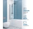 Шторка на ванну GuteWetter gwmpkb020p601n 57x153 см, профиль хром матовый, стекло бесцветное закаленное 6 мм 4698032451196 2