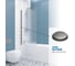 Шторка на ванну GuteWetter gwmpkb020p601n 57x149 см, профиль хром матовый, стекло матовое закаленное 6 мм 4698032451127 5