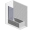 Шторка на ванну GuteWetter gwmpkb020p601n 69x153 см, профиль белый матовый, стекло матовое закаленное 6 мм 4698032452445 6