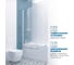Шторка на ванну GuteWetter gwmpkb020p601n 79x141 см, профиль белый матовый, стекло матовое закаленное 6 мм 4698032453480 3