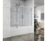 Шторка на ванну GuteWetter gwmpkb019p4 155x150 см, профиль хром блестящий, стекло бесцветное закаленное 6 мм 4698031941803 1