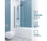 Шторка на ванну GuteWetter gwmplp61asq 75x150 см, профиль хром матовый, стекло бесцветное закаленное 8 мм 4698032465537 2