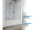 Шторка на ванну GuteWetter gwmpkb019p4 240x150 см, профиль хром матовый, стекло матовое закаленное 6 мм 4698031941629 3