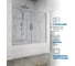 Шторка на ванну GuteWetter gwmpkb019p4 250x150 см, профиль хром матовый, стекло бесцветное закаленное 6 мм 4698031941292 2