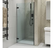 Дверь в душевую нишу GuteWetter gwmplxd001-6-07 70x190 см, профиль черный матовый, стекло бесцветное закаленное 6 мм, открывание двери левое 4698032747145