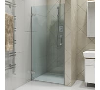 Дверь в душевую нишу GuteWetter gwmplxd001-6-07 75x190 см, профиль хром матовый, стекло бесцветное закаленное 6 мм, открывание двери левое 4698032747985