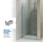 Дверь в душевую нишу GuteWetter gwmplxd001-6-07 75x190 см, профиль хром матовый, стекло бесцветное закаленное 6 мм, открывание двери левое 4698032747985 4