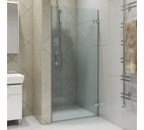 Дверь в душевую нишу GuteWetter gwmplxd001-6-07 80x190 см, профиль хром матовый, стекло бесцветное закаленное 6 мм, открывание двери правое 4698032748968