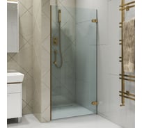 Дверь в душевую нишу GuteWetter gwmplxd001-6-07 85x190 см, профиль бронзовый, стекло бесцветное закаленное 6 мм, открывание двери правое 4698032749385