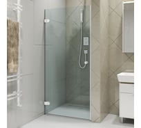 Дверь в душевую нишу GuteWetter gwmplxd001-6-07 90x190 см, профиль белый матовый, стекло бесцветное закаленное 6 мм, открывание двери левое 4698032750220