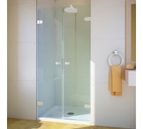 Дверь в душевую нишу GuteWetter gwmplxd002-6-07 70x190 см, профиль белый матовый, стекло бесцветное закаленное 6 мм 4698032766665