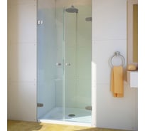 Дверь в душевую нишу GuteWetter gwmplxd002-6-07 80x190 см, профиль хром матовый, стекло бесцветное закаленное 6 мм 4698032769956