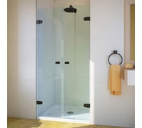 Дверь в душевую нишу GuteWetter gwmplxd002-6-07 95x190 см, профиль черный матовый, стекло бесцветное закаленное 6 мм 4698032774431