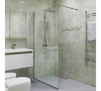 Душевая перегородка GuteWetter gwmpgl010 105x220 см, профиль хром матовый, стекло бесцветное закаленное 10 мм 4698031947782