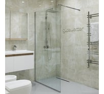 Душевая перегородка GuteWetter gwmpgl010 90x220 см, профиль хром блестящий, стекло бесцветное закаленное 10 мм 4698031947973