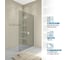 Душевая перегородка GuteWetter gwmpwa8stb 65x198 см, профиль белый матовый, стекло бесцветное закаленное 8 мм 4698032444310 2