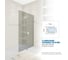 Душевая перегородка GuteWetter gwmpwa8stb 65x198 см, профиль белый матовый, стекло бесцветное закаленное 8 мм 4698032444310 4