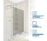 Душевая перегородка GuteWetter gwmpwa8stb 80x198 см, профиль хром матовый, стекло бесцветное закаленное 8 мм 4698032447953 2
