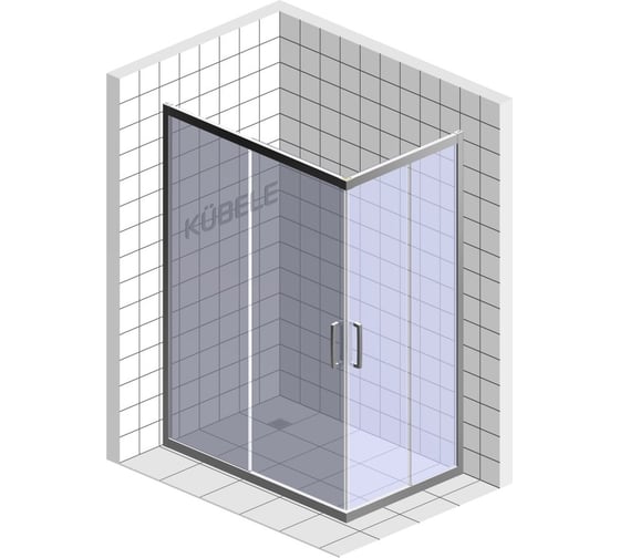 Душевой уголок GuteWetter gwmpkb019rc 120x90x200 см, профиль хром блестящий, стекло матовое закаленное 6 мм 4698032707866
