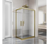 Душевой уголок GuteWetter gwmpkb019rc 120x95x200 см, профиль бронзовый, стекло бесцветное закаленное 6 мм 4698032707934