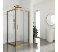 Душевой уголок GuteWetter gwmpkb019s 110x110x200 см, профиль бронзовый, стекло бесцветное закаленное 6 мм 4698031236336