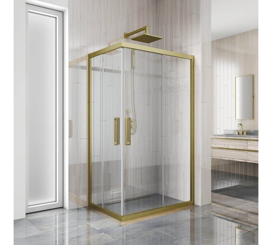 Душевой уголок GuteWetter gwmpkb019rc 95x85x200 см, профиль бронзовый, стекло бесцветное закаленное 6 мм 4698032704230 1