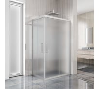 Душевой уголок GuteWetter gwmpkb019rc 95x80x200 см, профиль хром матовый, стекло матовое закаленное 6 мм 4698032704186