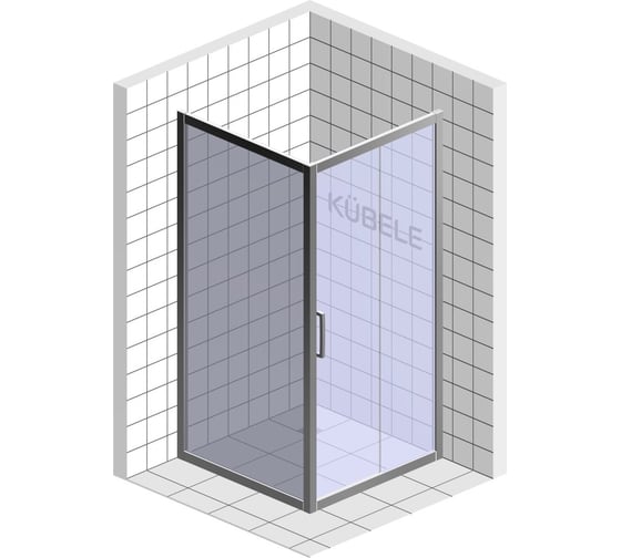 Душевой уголок GuteWetter gwmpkb019s 120x120x200 см, профиль хром блестящий, стекло матовое закаленное 6 мм 4698031236282