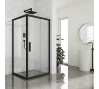 Душевой уголок GuteWetter gwmpkb019s 120x120x200 см, профиль черный матовый, стекло бесцветное закаленное 6 мм 4698031236497