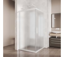 Душевой уголок GuteWetter gwmpkb019sc 80x80x200 см, профиль белый матовый, стекло матовое закаленное 6 мм 4698031637270