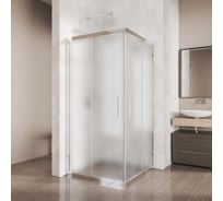 Душевой уголок GuteWetter gwmpkb019sc 75x75x200 см, профиль хром блестящий, стекло матовое закаленное 6 мм 4698031926572