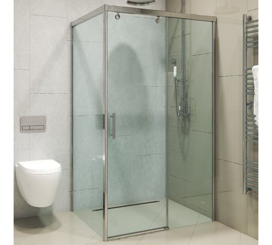 Душевой уголок GuteWetter gwmpslrc863a 100x140x200 см, профиль хром блестящий, стекло бесцветное закаленное 8/6 мм 4698032800253