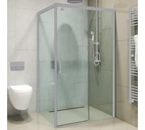 Душевой уголок GuteWetter gwmpslrc863a 80x120x200 см, профиль хром матовый, стекло бесцветное закаленное 8/6 мм 4698032788773