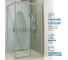 Душевой уголок GuteWetter gwmpslrc863a 80x155x200 см, профиль хром матовый, стекло бесцветное закаленное 8/6 мм 4698032790455 2