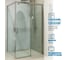 Душевой уголок GuteWetter gwmpslrc863a 80x155x200 см, профиль хром блестящий, стекло бесцветное закаленное 8/6 мм 4698032790417 2