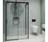 Душевой уголок GuteWetter gwmpslrc863b 105x115x200 см, профиль черный матовый, стекло бесцветное закаленное 8/6 мм 4698032830816 1