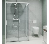 Душевой уголок GuteWetter gwmpslrc863b 100x120x200 см, профиль белый матовый, стекло бесцветное закаленное 8/6 мм 4698032828219