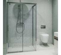 Душевой уголок GuteWetter gwmpslrc863b 75x140x200 см, профиль хром блестящий, стекло бесцветное закаленное 8/6 мм 4698032816094